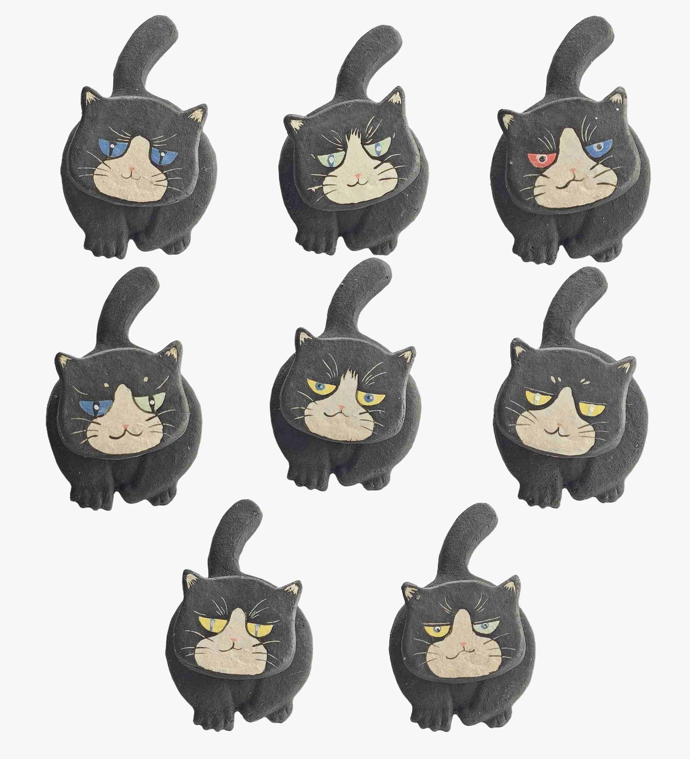 奶牛猫·旋转冰箱贴